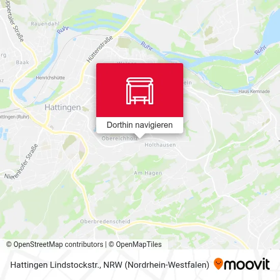 Hattingen Lindstockstr. Karte