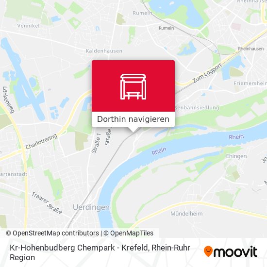 Kr-Hohenbudberg Chempark - Krefeld Karte