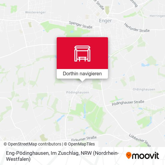Eng-Pödinghausen, Im Zuschlag Karte