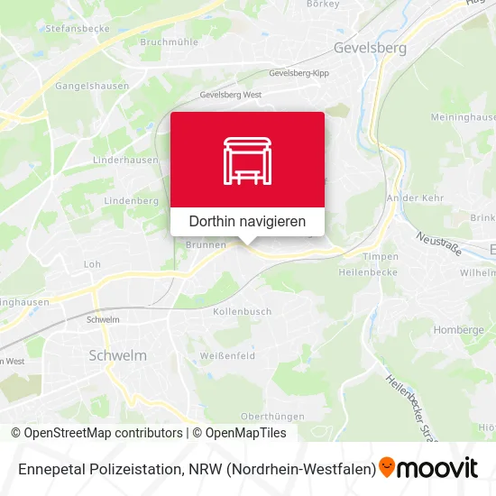 Ennepetal Polizeistation Karte