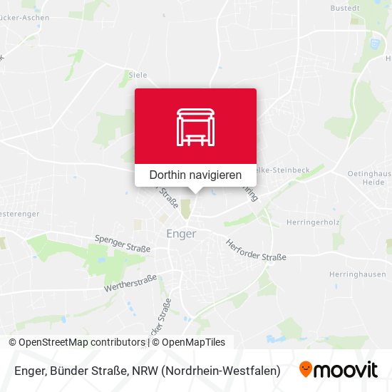 Enger, Bünder Straße Karte