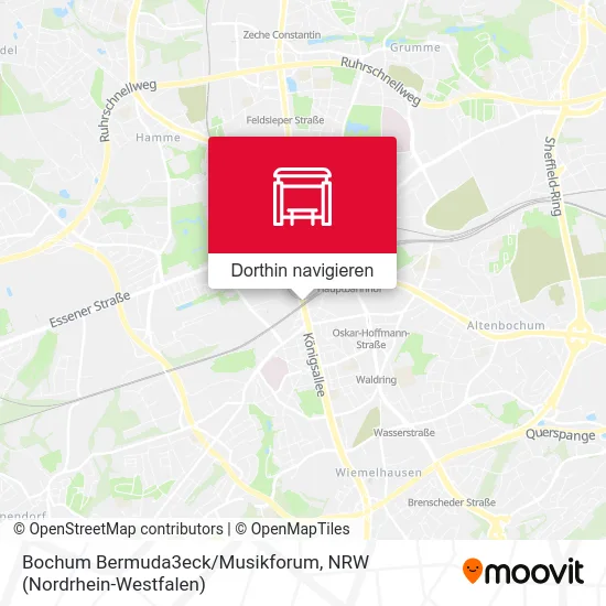 Bochum Bermuda3eck/Musikforum Karte