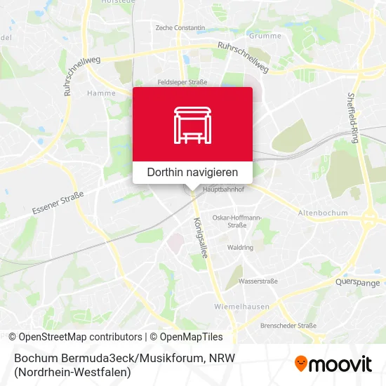 Bochum Bermuda3eck/Musikforum Karte