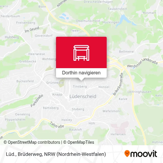 Lüd., Brüderweg Karte