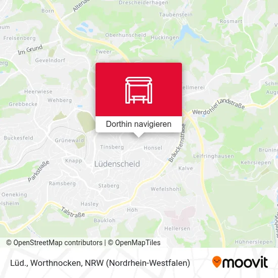 Lüd., Worthnocken Karte