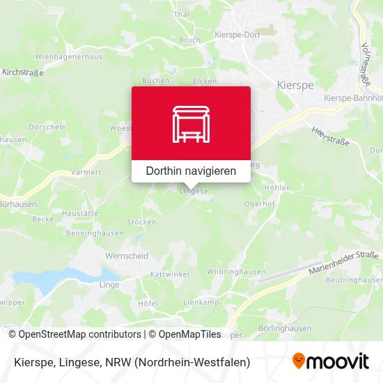 Kierspe, Lingese Karte