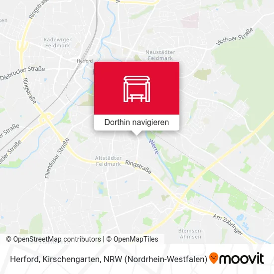 Herford, Kirschengarten Karte