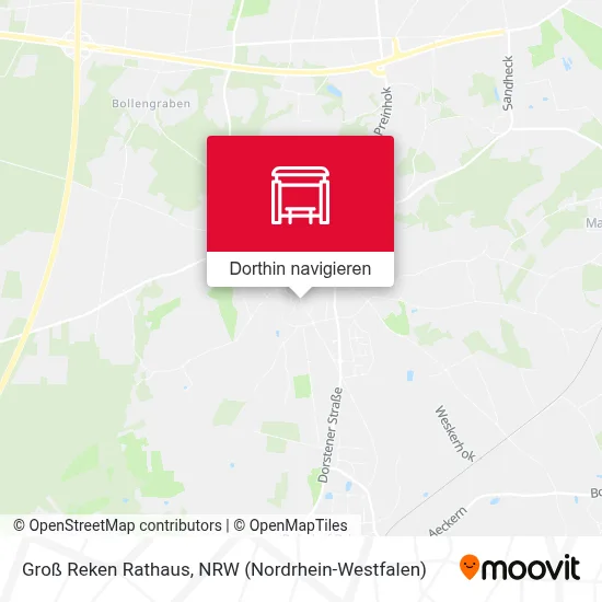 Groß Reken Rathaus Karte