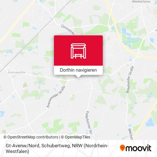 Gt-Avenw/Nord, Schubertweg Karte