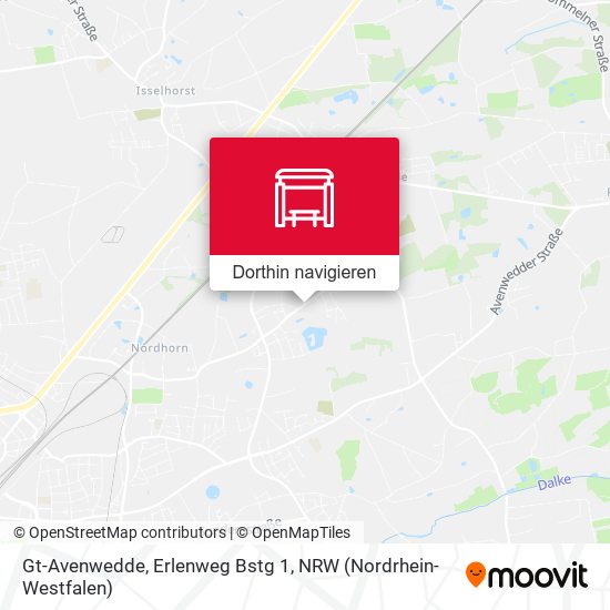 Gt-Avenwedde, Erlenweg Bstg 1 Karte