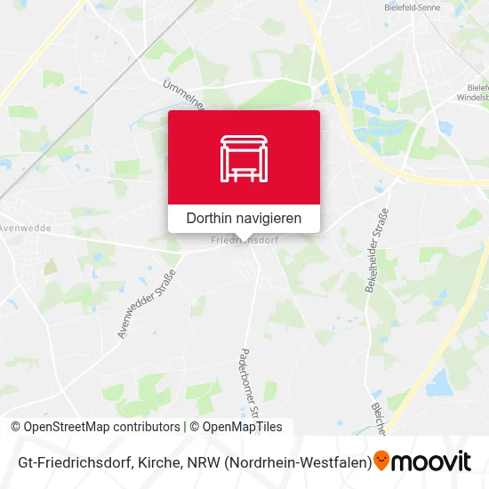 Gt-Friedrichsdorf, Kirche Karte