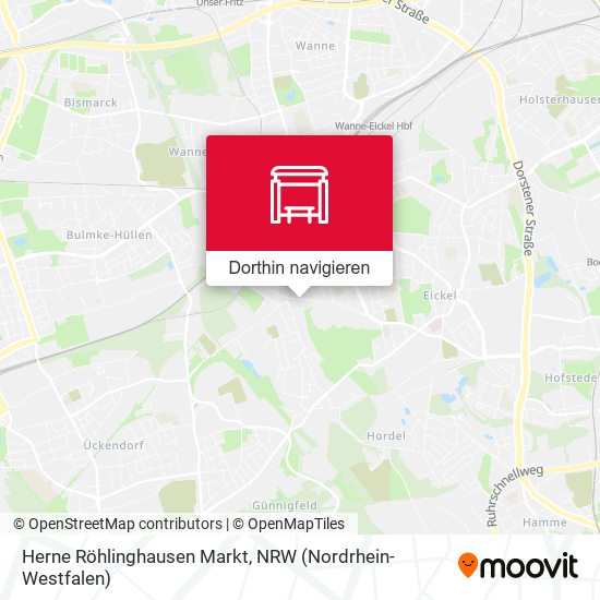 Herne Röhlinghausen Markt Karte