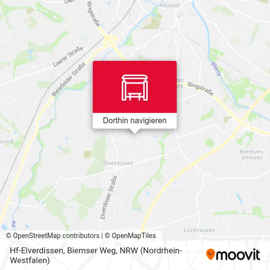 Hf-Elverdissen, Biemser Weg Karte