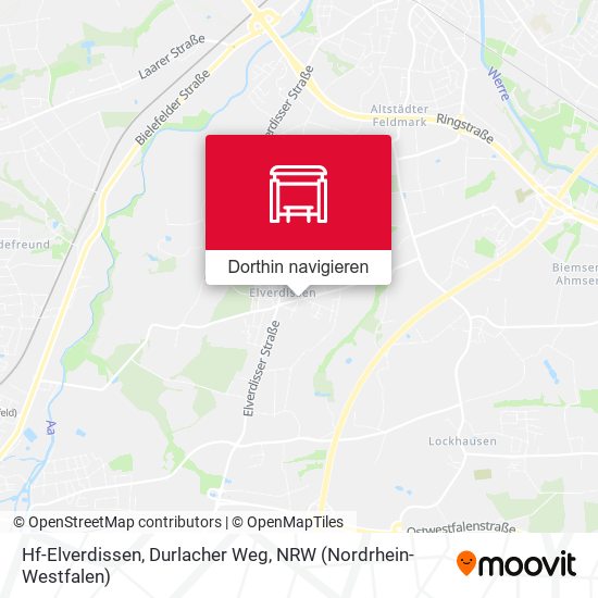 Hf-Elverdissen, Durlacher Weg Karte
