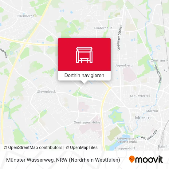 Münster Wasserweg Karte