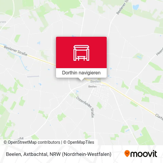 Beelen, Axtbachtal Karte