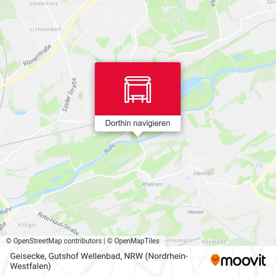 Geisecke, Gutshof Wellenbad Karte