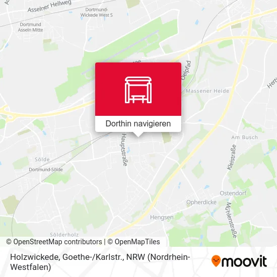 Holzwickede, Goethe-/Karlstr. Karte