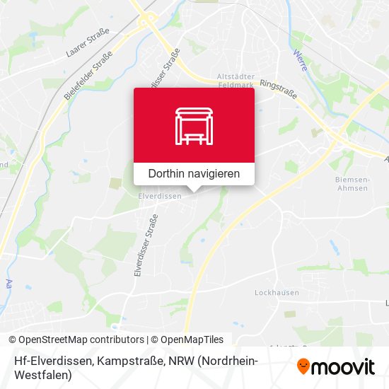 Hf-Elverdissen, Kampstraße Karte