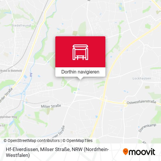 Hf-Elverdissen, Milser Straße Karte
