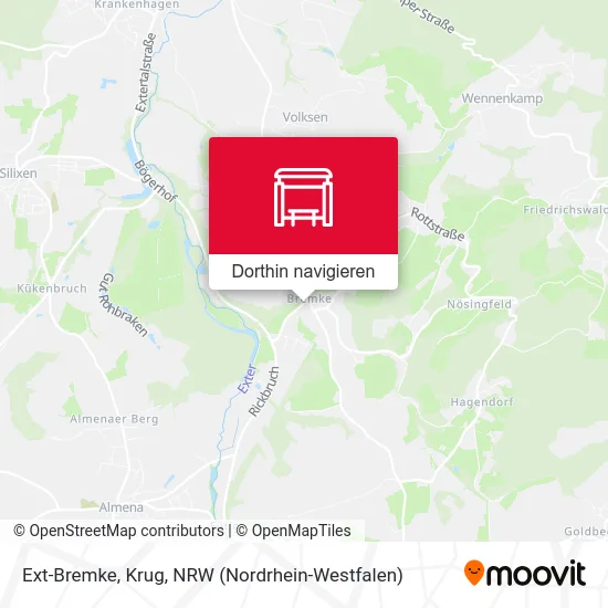 Ext-Bremke, Krug Karte