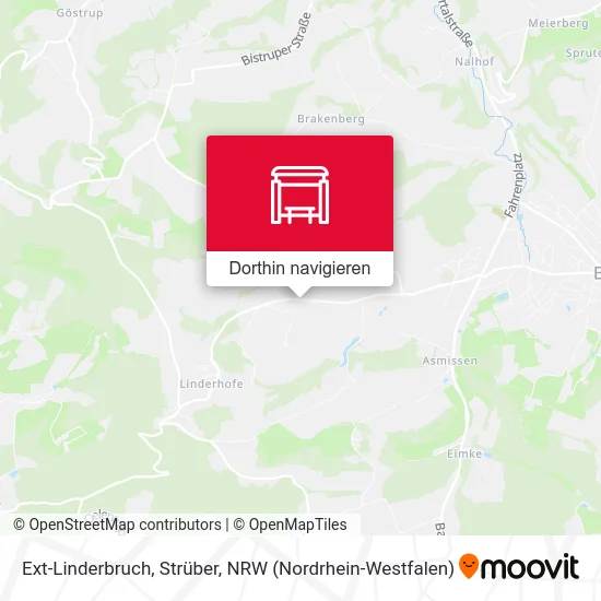 Ext-Linderbruch, Strüber Karte