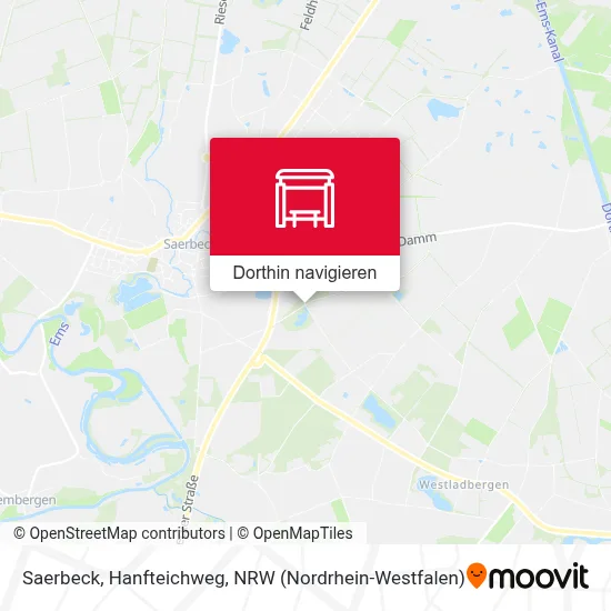 Saerbeck, Hanfteichweg Karte