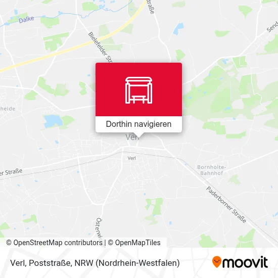 Verl, Poststraße Karte