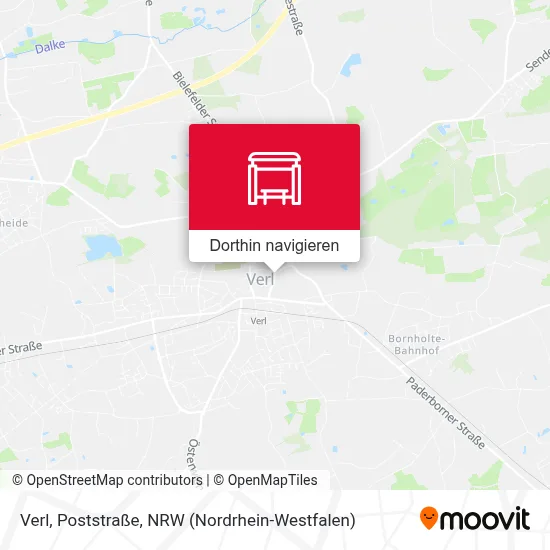 Verl, Poststraße Karte