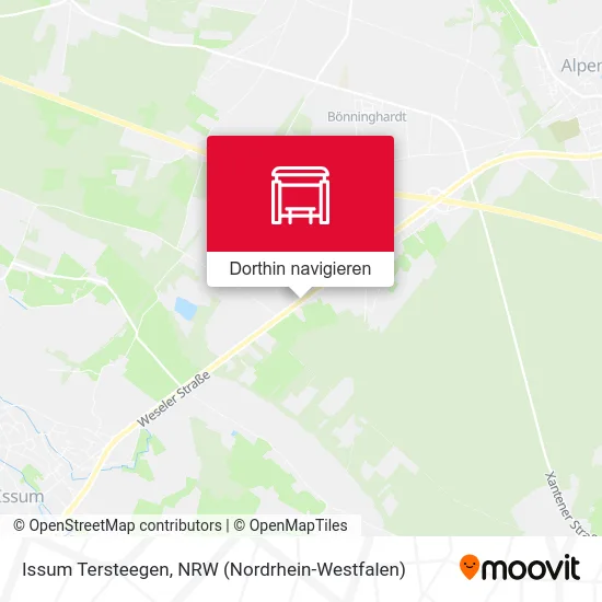 Issum Tersteegen Karte