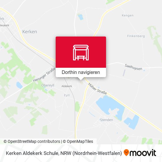 Kerken Aldekerk Schule Karte