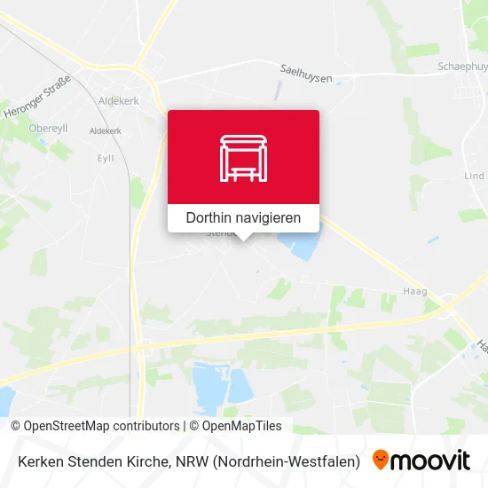 Kerken Stenden Kirche Karte