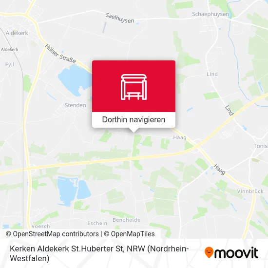 Kerken Aldekerk St.Huberter St Karte