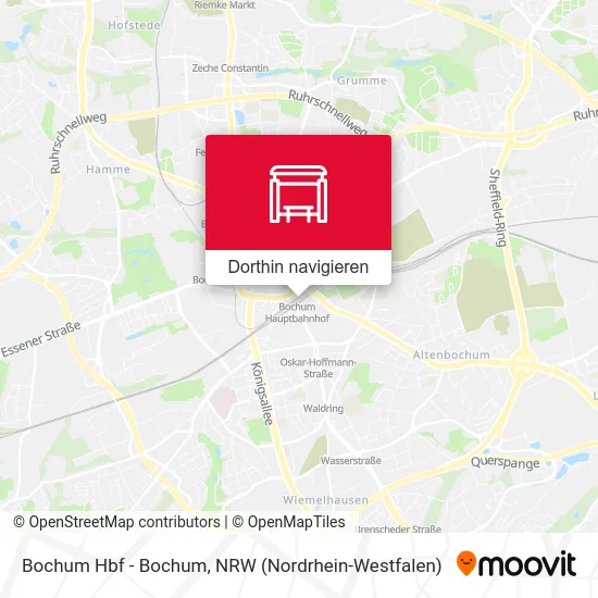 Bochum Hbf - Bochum Karte