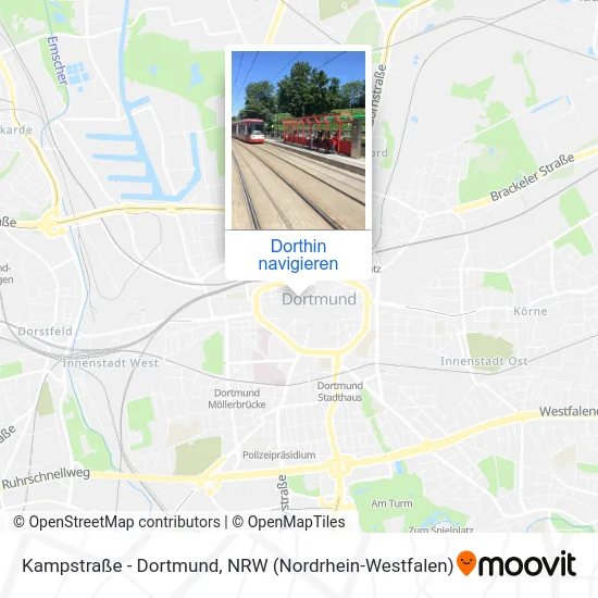Kampstraße - Dortmund Karte