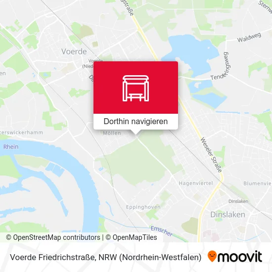 Voerde Friedrichstraße Karte