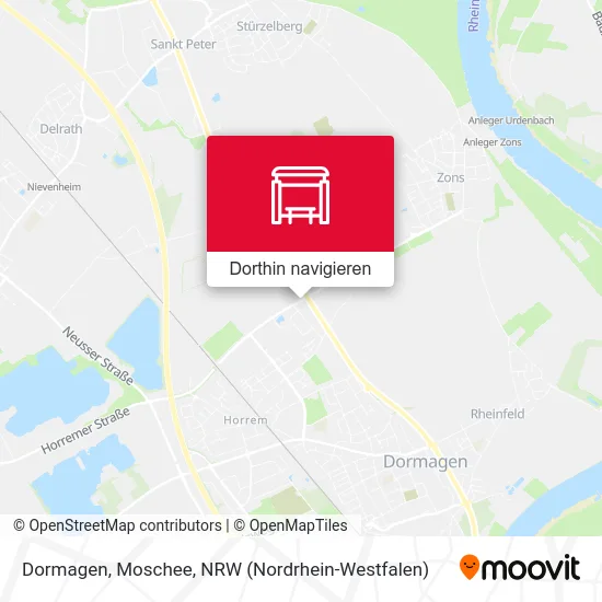 Dormagen, Moschee Karte