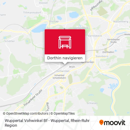 Wuppertal Vohwinkel Bf - Wuppertal Karte