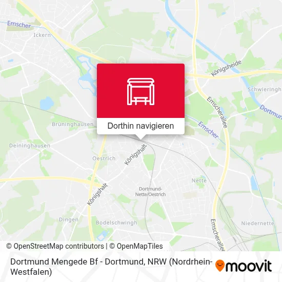 Dortmund Mengede Bf - Dortmund Karte