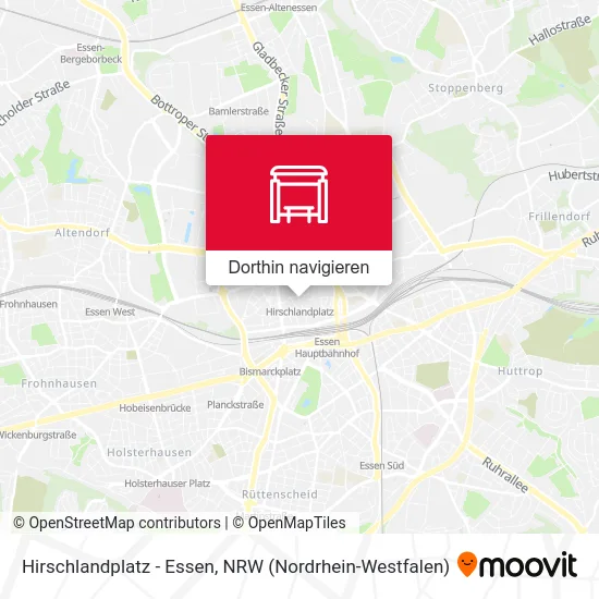 Hirschlandplatz - Essen Karte