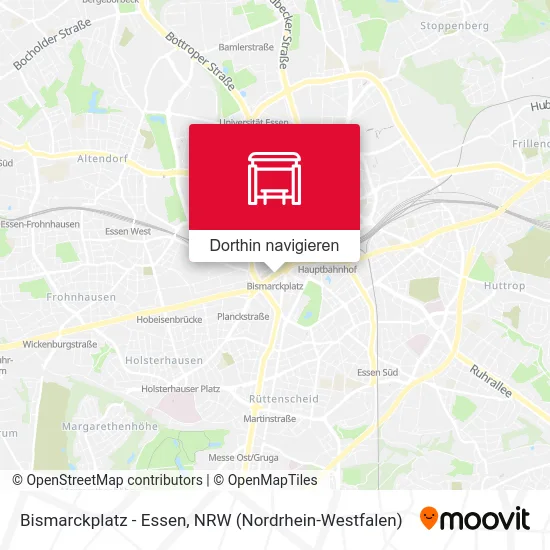 Bismarckplatz - Essen Karte