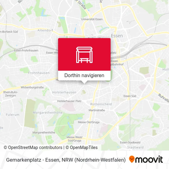Gemarkenplatz - Essen Karte