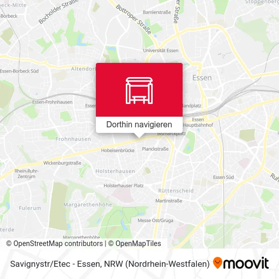 Savignystr/Etec - Essen Karte