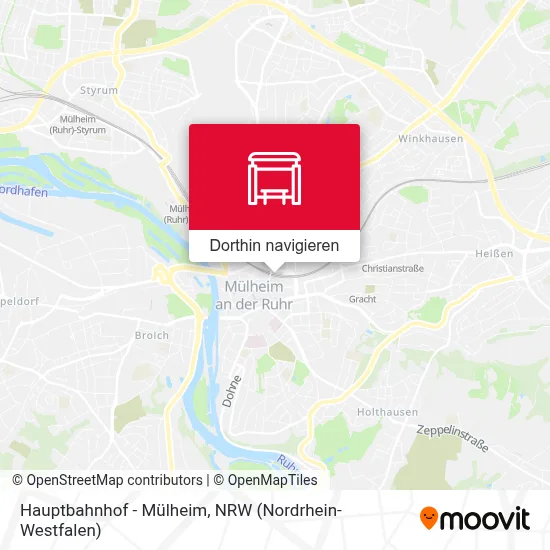Hauptbahnhof - Mülheim Karte