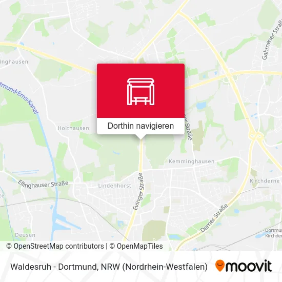 Waldesruh - Dortmund Karte