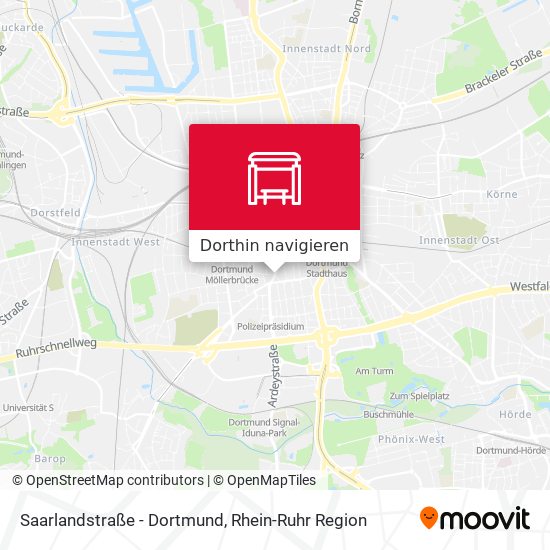 Saarlandstraße - Dortmund Karte