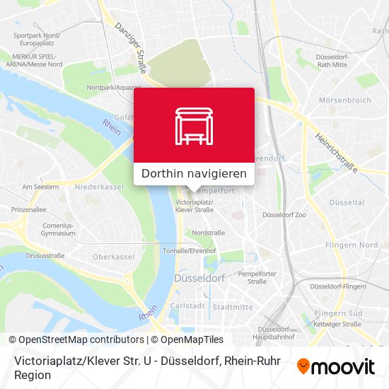 Victoriaplatz / Klever Str. U - Düsseldorf Karte