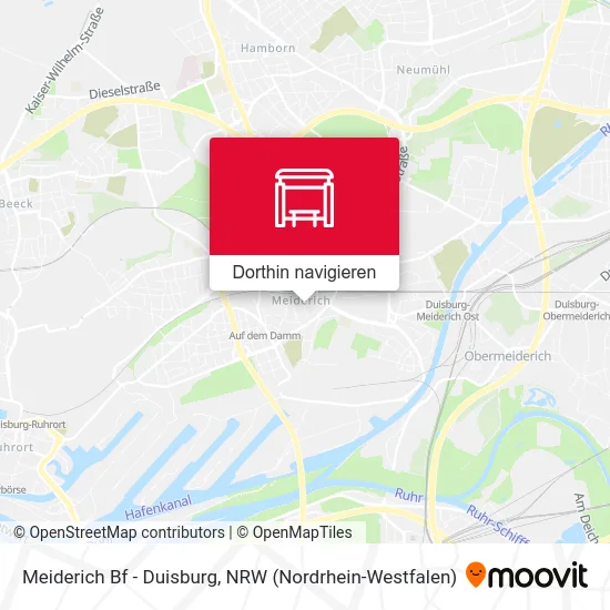 Meiderich Bf - Duisburg Karte