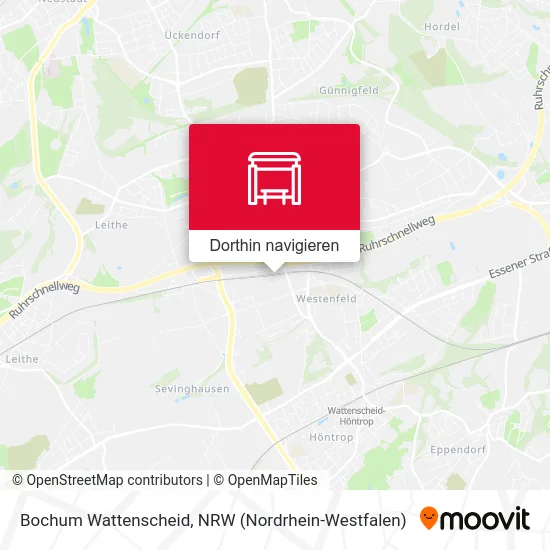Bochum Wattenscheid Karte