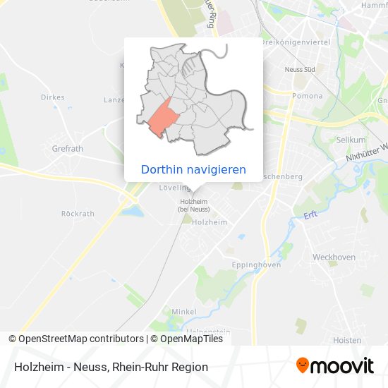 Holzheim - Neuss Karte